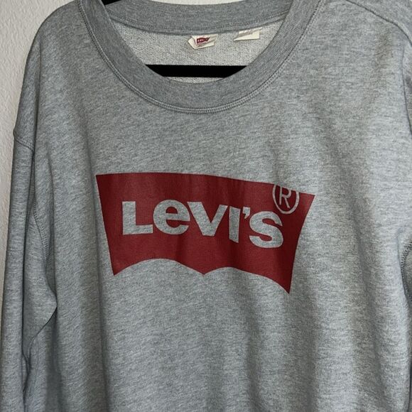 Levi’s NWT Sz 2XL light grey  logo sweatshirt - Picture 8 of 10